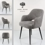 Krzesło DELUXE KR-189 Tkanina  Noga Metalowa
